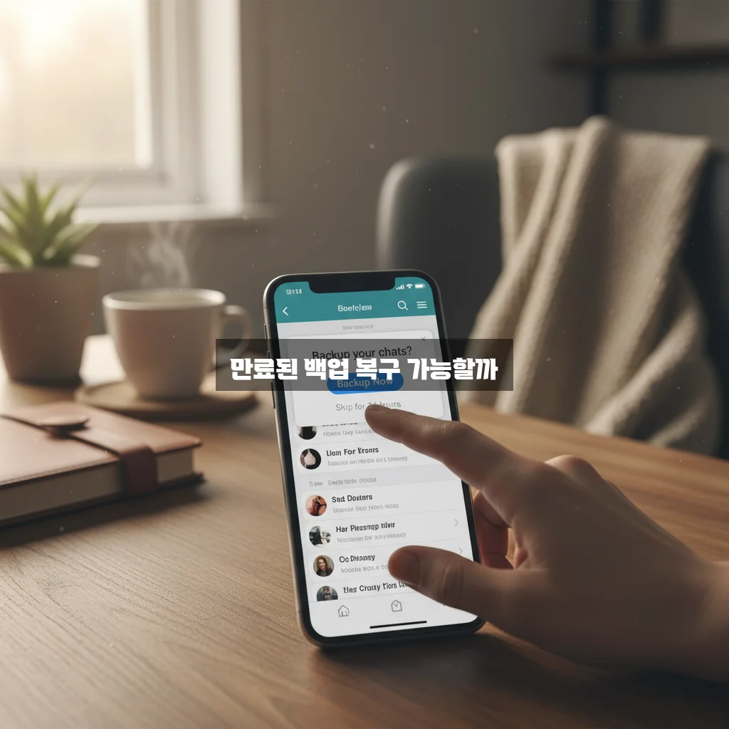 카톡 대화 내용 백업 기간 만료 시 복구 방법 (톡서랍 없이) 관련 이미지 2