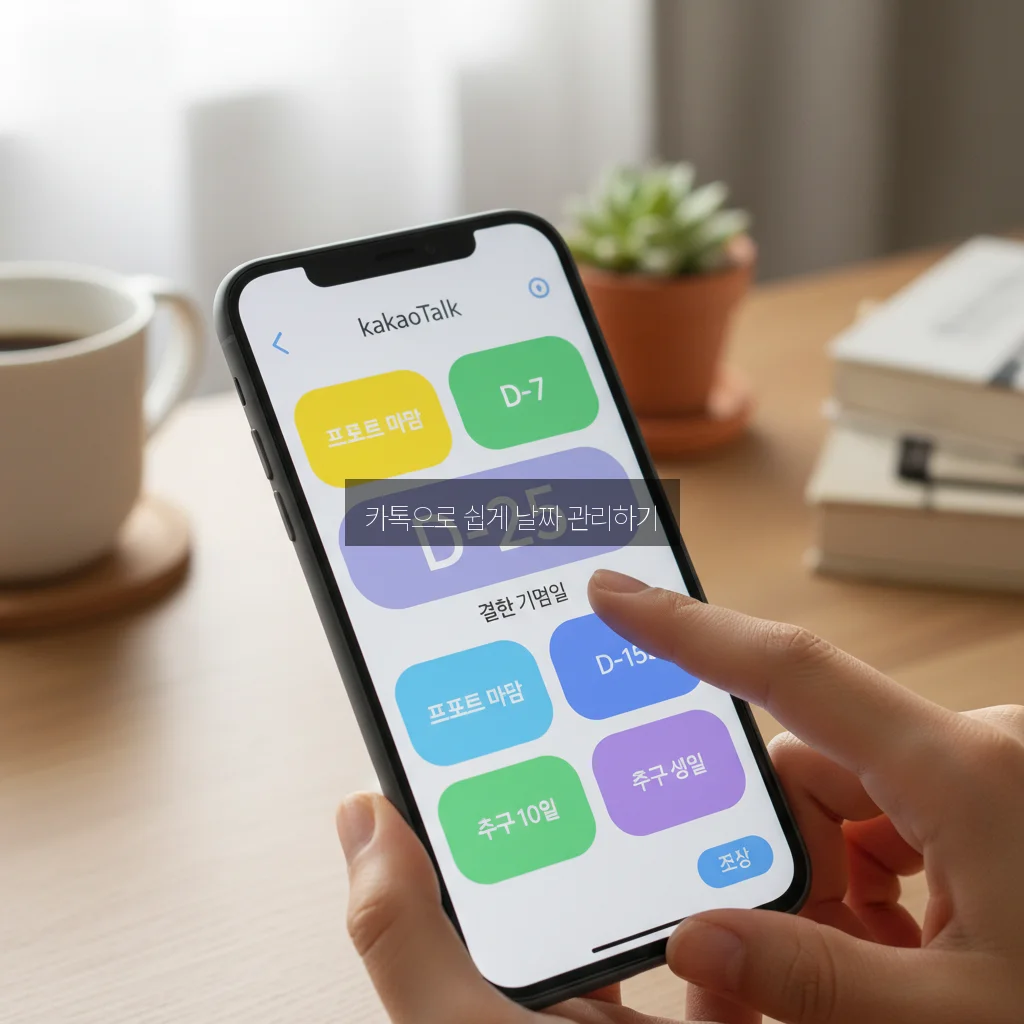 카톡 디데이 설정 방법 및 날짜 계산기 관련 이미지 2