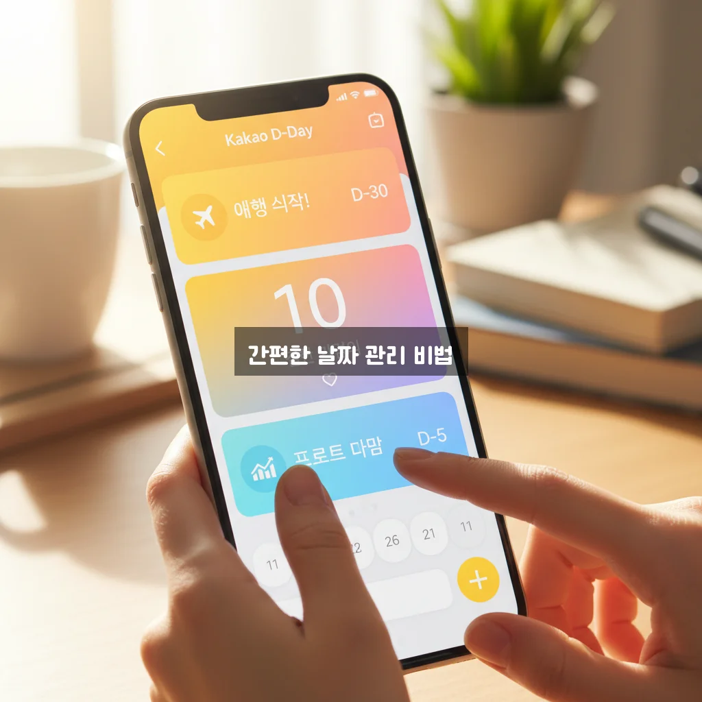 카톡 디데이 설정 방법 및 날짜 계산기 관련 이미지 3