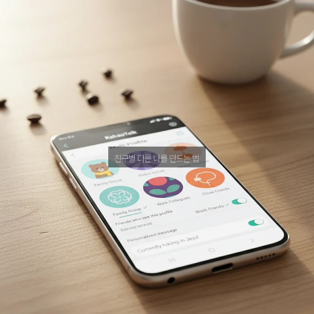 카톡 멀티프로필 설정 방법 및 친구별 지정 관련 이미지 1