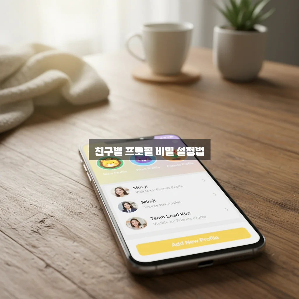 카톡 멀티프로필 설정 방법 및 친구별 지정 관련 이미지 3