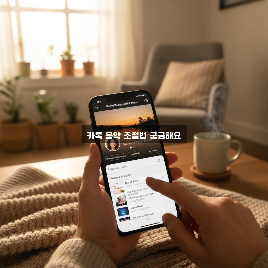 카톡 배경화면 뮤직 없애기 및 프로필 뮤직 설정 관련 이미지 1