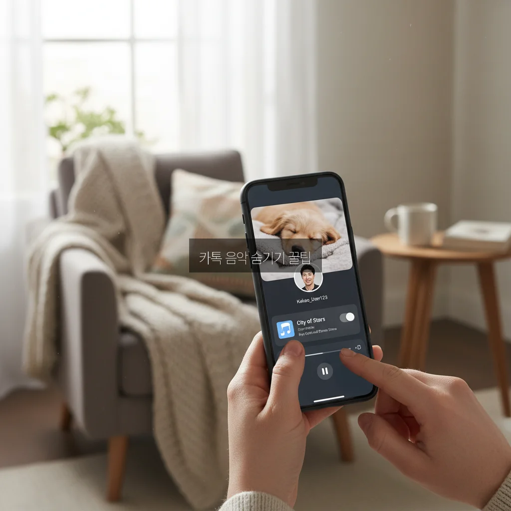 카톡 배경화면 뮤직 없애기 및 프로필 뮤직 설정 관련 이미지 2
