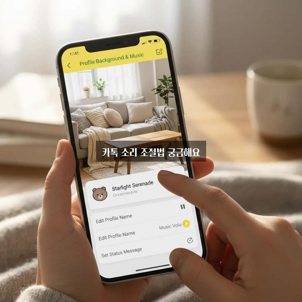 카톡 배경화면 뮤직 없애기 및 프로필 뮤직 설정 관련 이미지 3