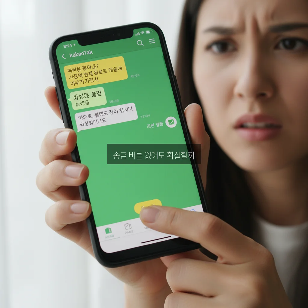 카톡 차단 확인 방법: 송금 버튼 표시 없음의 진실 관련 이미지 1