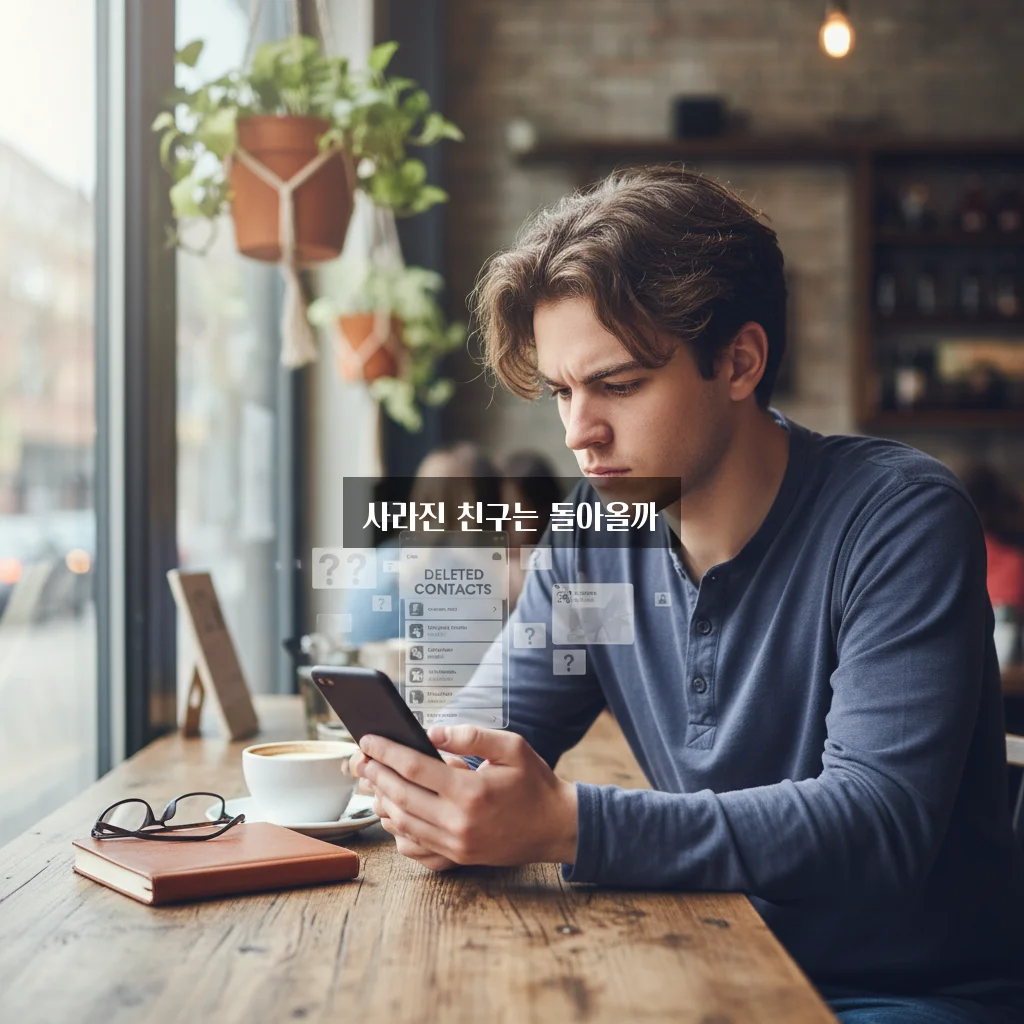 카톡 친구 삭제 후 복구 및 상대방 시점 변화 관련 이미지 1