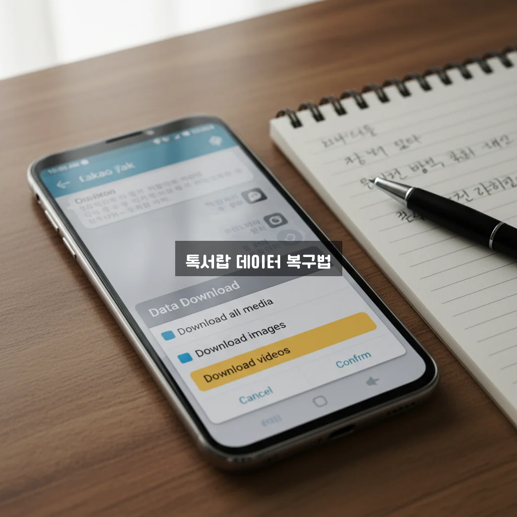 카톡 톡서랍 플러스 해지 후 데이터 다운로드 방법 관련 이미지 1
