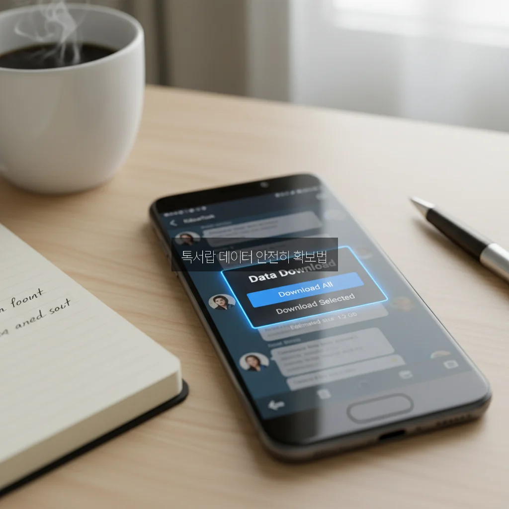 카톡 톡서랍 플러스 해지 후 데이터 다운로드 방법 관련 이미지 2