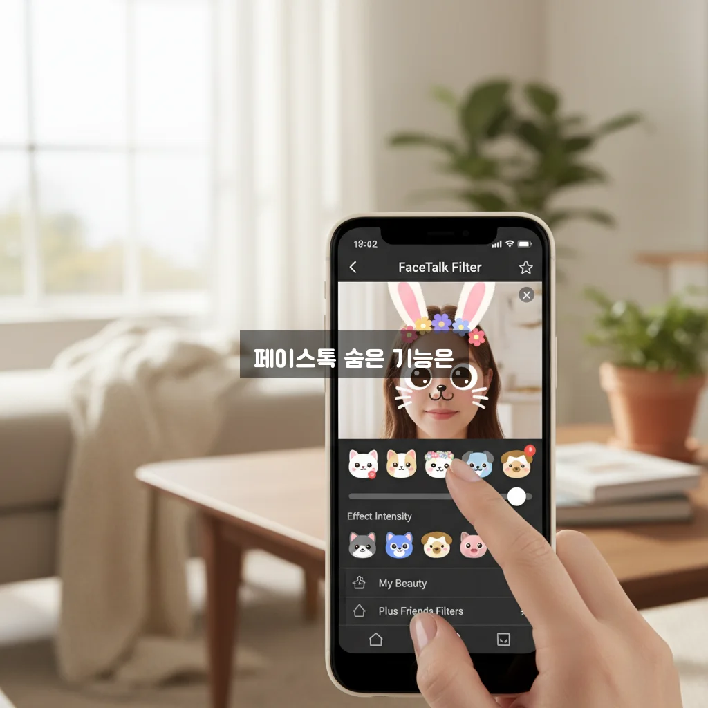 카톡 페이스톡 필터 설정 및 화면 녹화 알림 관련 이미지 2