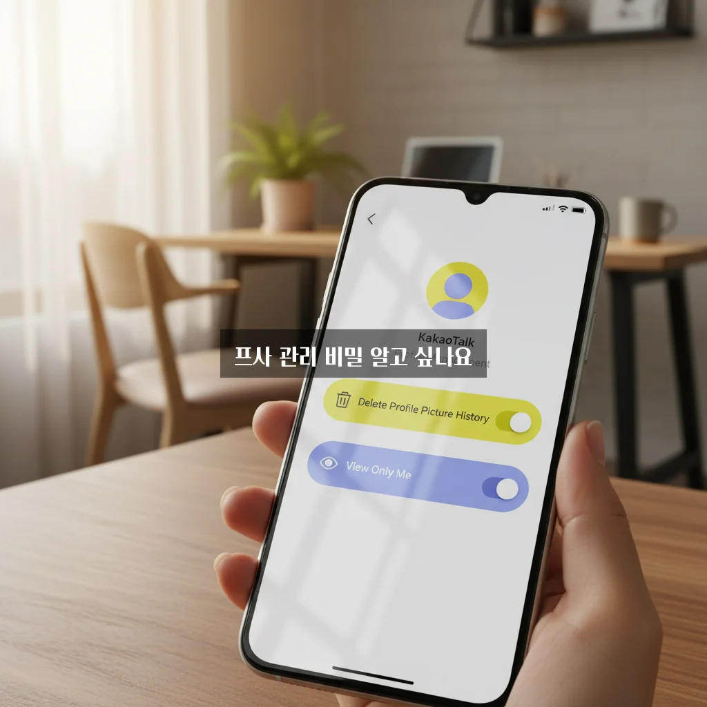 카톡 프사 기록 삭제 및 나만 보기 설정 관련 이미지 2