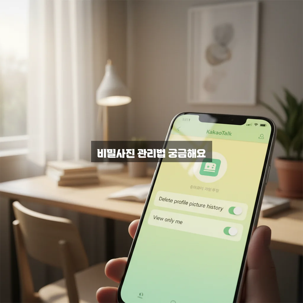 카톡 프사 기록 삭제 및 나만 보기 설정 관련 이미지 3