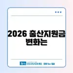 2026년 출산지원금 신청 차이 완벽 정리 알아보기