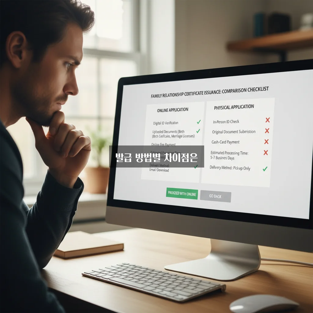 가족관계증명서 인터넷 발급 비교 체크리스트 관련 이미지 2