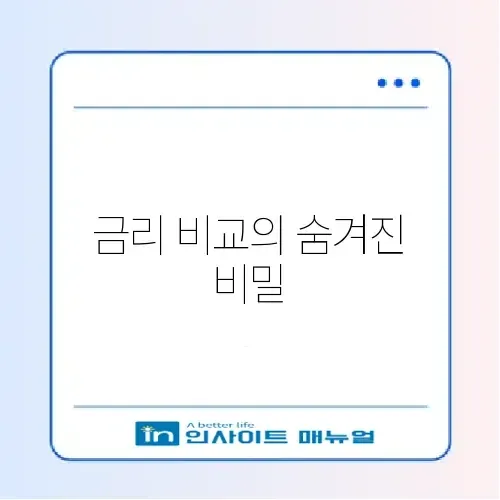 파킹통장 금리 비교 오류 해결 완벽 가이드 2026 썸네일