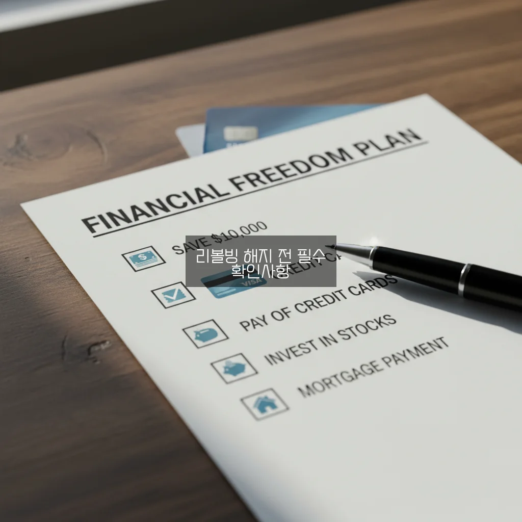 신용카드 리볼빙 해지 전 꼭 알아야 할 차이 체크리스트 가이드 관련 이미지 2