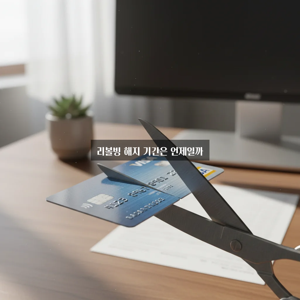 신용카드 리볼빙 해지 처리기간 완벽 정리 2026 알아보기 관련 이미지 1