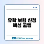 유학 보험 온라인 신청 완벽 정리 가이드 알아보기