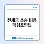 전세 보증금 반환 소송 비용 완벽 정리 가이드