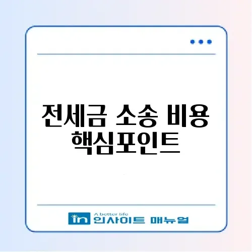 전세 보증금 반환 소송 비용 완벽 정리 가이드 썸네일