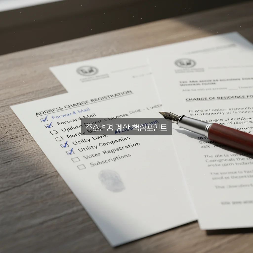 전입신고 주소변경 계산 방법 완벽 정리 체크리스트 알아보기 관련 이미지 1