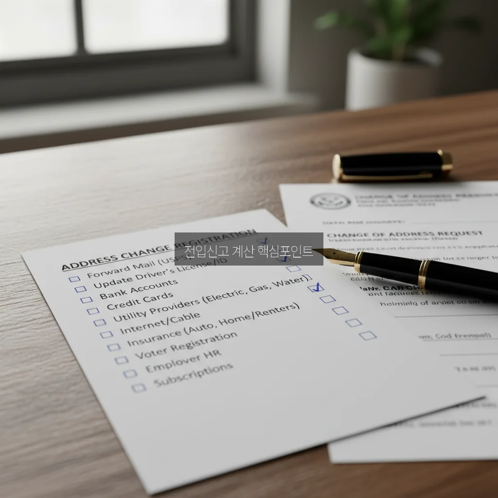 전입신고 주소변경 계산 방법 완벽 정리 체크리스트 알아보기 관련 이미지 2