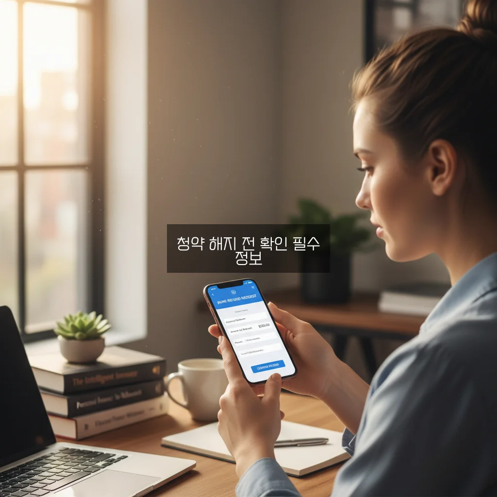 청약 통장 해지 시 불이익과 환불 받는 모바일 방법 완벽 정리 관련 이미지 1