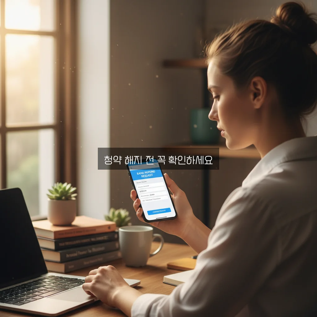 청약 통장 해지 시 불이익과 환불 받는 모바일 방법 완벽 정리 관련 이미지 3