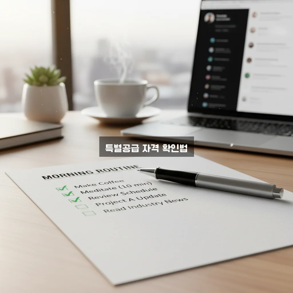 특별공급 자격 청구 방법 완벽 가이드 체크리스트 알아보기 관련 이미지 3