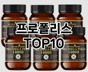 [추천안내]프로폴리스 추천 순위  TOP10 한달 사용