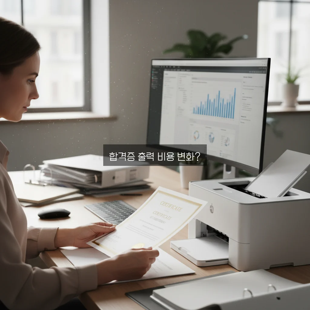 합격증 출력 수수료 최신 정보 완벽 정리 알아보기 관련 이미지 1