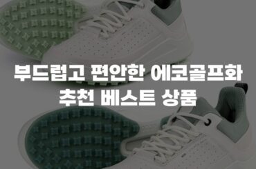 부드럽고 편안한 에코골프화 추천 베스트 상품