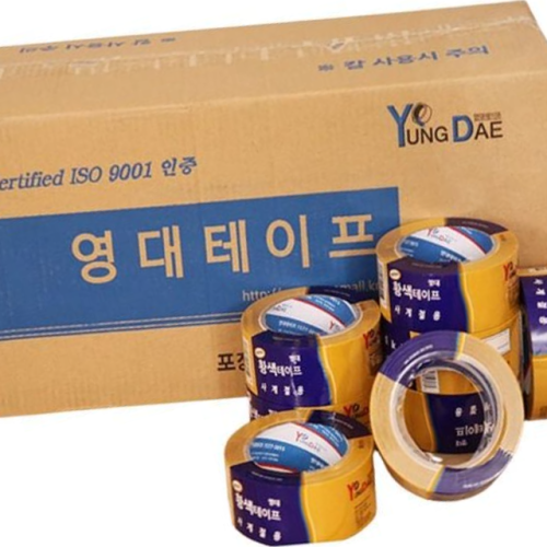 황색 불투명 박스테이프 48mmx50m 50개입 1박스 택배