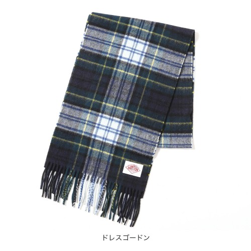 단톤 DANTON 캐시미어 머플러 체크 패턴 겨울 목도리 3컬러