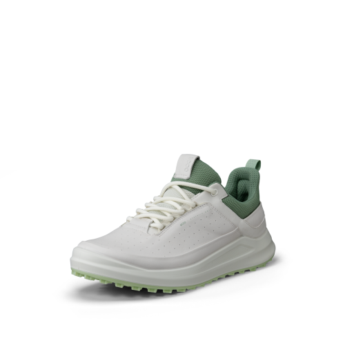 에코 코어 골프화 스파이크리스 가죽 발편한 여성 화이트그린, EU37 (235-240)