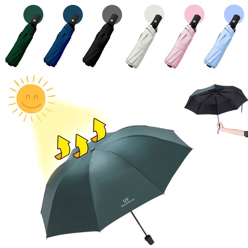 휴대용 자동 양우산 암막 자외선 차단 3단 방수 양산