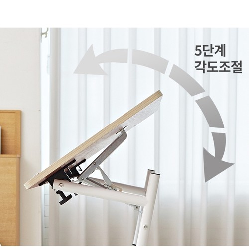 1인용 각도조절 노트북 컴퓨터 책상 게이밍 조립식 서재 철제 미니 PC 데스크 80x40