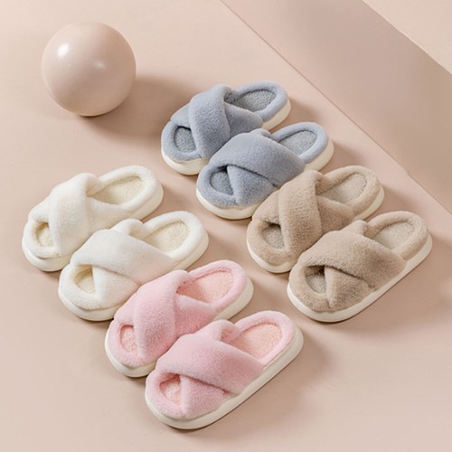 송강 층간소음방지 겨울 쿠션 털 거실화 거실 실내화 실내 슬리퍼