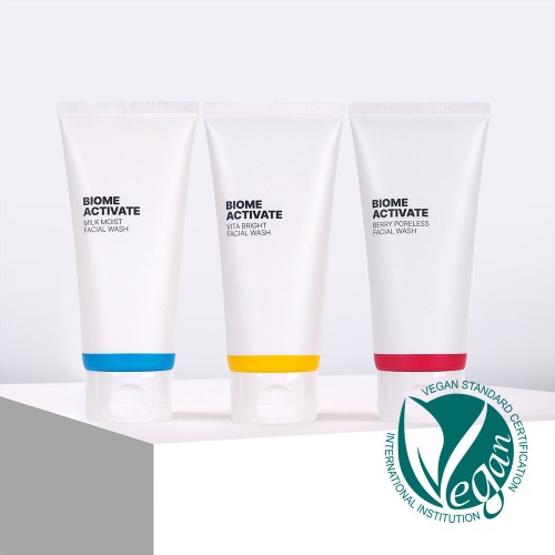 [바액] 페이셜 워시 [120ml] 쫀쫀탄력거품 촉촉 맑음 생기 매끈 마일드클렌징 비건밀크 비타민 베리추출물