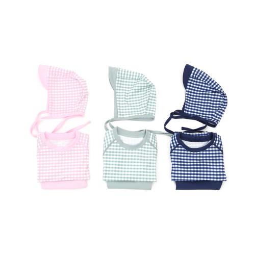 아기 유아 수영복 여아 남아 래쉬가드 [체크2PCS]