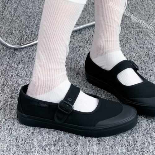 반스 메리제인 플랫 슈즈 여성 단화 블랙, 245