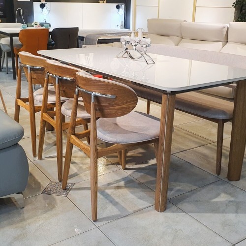 까사홈 엔젤 세라믹 6인용 식탁세트