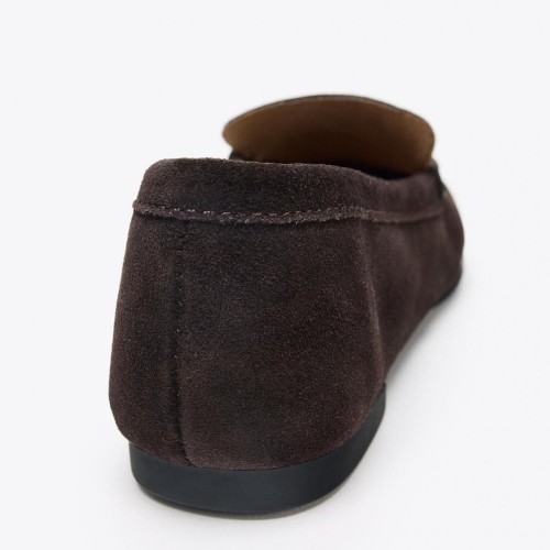 자라 프리미엄 스웨이드 클래식 로퍼 1519/610/116 CHOCOLATE BROWN