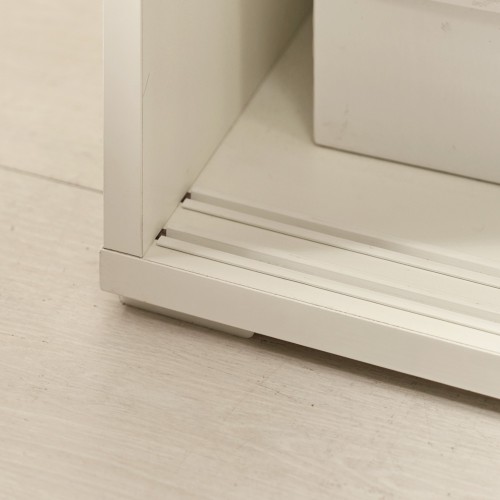 틈새 슬라이딩수납장 다용도 미닫이 수납장 600x400x1200mm, 4단, 화이트