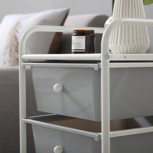 틈새수납장 슬림형 이동식 플라스틱 3단 서랍형 수납장