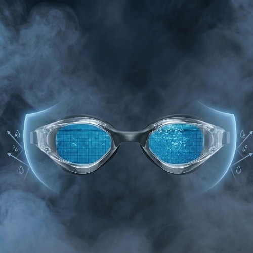 웨이티스 남녀공용 미러 수경 안티포그 실내 수영장 물안경 WT100 오로라퍼플