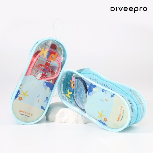 다이비프로 멀티컬러 어린이 수경 물안경 유아 키즈 스위밍 수영장 아동용 와이드 고글