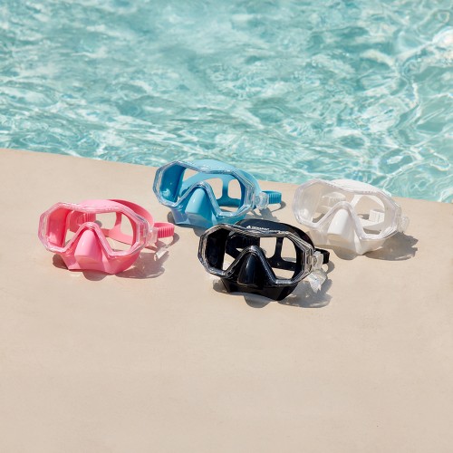 1+1 안티포그 스노쿨링 마스크 프리다이빙 스노클 장비 여행 물안경 세트 수경