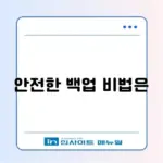 워드프레스 자동 백업 설정 완벽 가이드 알아보기