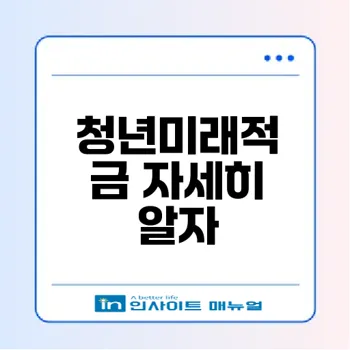 청년미래적금 가입조건과 19% 금리 혜택은?