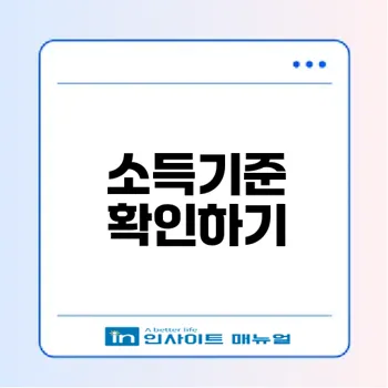 청년미래적금 소득기준 확인법은?